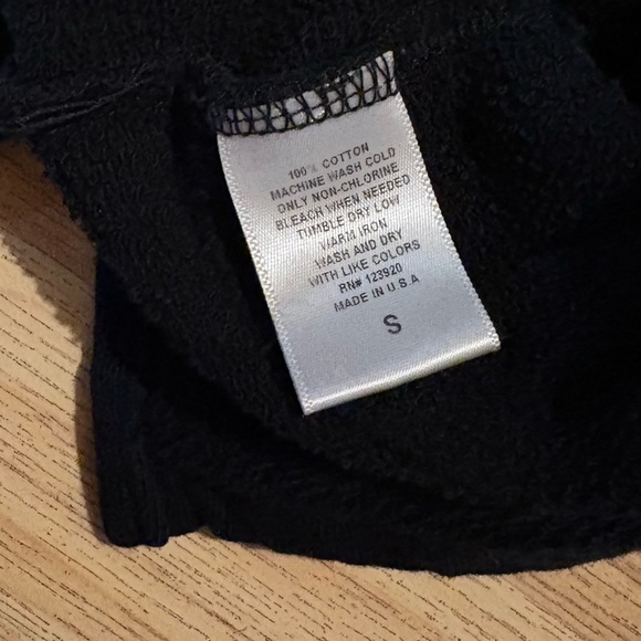 LAMade Short Sleeve Ari Sweatshirt Dress in Black, Small - Picture 4 of 4